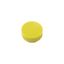 Button plate, raised yellow, blank thumbnail 2