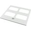 Bottom-/top plate for F3A flanges, for WxD = 800 x 500mm, IP55, grey thumbnail 1