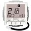 Clock thermostat for controlling electrical temperature control systems, RAL9010 glossy 55x55, AC 230V, 1 NO contact 16 A, white backlighting thumbnail 1