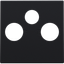 Finishing set for 2 single coax connections for TV and FM and a satell thumbnail 1