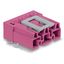 Plug for PCBs angled 3-pole pink thumbnail 5