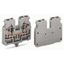 2-conductor end terminal block without push-buttons with snap-in mount thumbnail 1