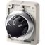 Changeover switch, RMQ-Titan, with rotary head, momentary, 3 positions, inscribed, Front ring stainless steel thumbnail 2