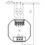 Flush-mounted thermostat as room controller, AC 230V, 1 changeover contact, heating 5(2) A, cooling 1(1) A, white backlighting thumbnail 3