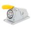 90° ANGLED SURFACE-MOUNTING SOCKET-OUTLET - IP44 - 3P+E 16A 100-130V 50/60HZ - YELLOW - 4H - SCREW WIRING thumbnail 2