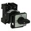 On-Off switch, P1, 40 A, rear mounting, 3 pole, with black thumb grip and front plate thumbnail 13