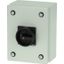 Main switch, P1, 40 A, surface mounting, 3 pole, 1 N/O, 1 N/C, STOP function, With black rotary handle and locking ring, Lockable in the 0 (Off) posit thumbnail 3