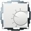 UP room controller, RAL9016 matt 55x55, 5-30C, AC 230V, 1 changeover contact, 10A/5A, temperature reduction approx.4K thumbnail 1