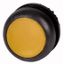 Illuminated pushbutton actuator, RMQ-Titan, Flush, maintained, yellow, Blank, Bezel: black thumbnail 1