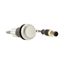 Pushbutton, Flat, momentary, 1 N/O, Cable (black) with M12A plug, 4 pole, 1 m, White, Blank, Bezel: titanium thumbnail 11