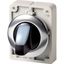 Illuminated selector switch actuator, RMQ-Titan, With thumb-grip, maintained, 3 positions, White, Metal bezel thumbnail 4