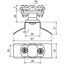 Cond. holder PA f. Rd 6-11mm, fixing part StSt f. tensioning strap 14x thumbnail 2