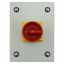 Main switch, P1, 40 A, surface mounting, 3 pole + N, Emergency switching off function, With red rotary handle and yellow locking ring, Lockable in the thumbnail 7