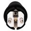 Schuko-Plug, impact resistant,16A, 250V, IP44, black, type F thumbnail 1