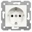 Socket outlet, screw clamps, white thumbnail 1