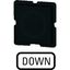 Button plate for push-button, Inscription: DOWN, 25 x 25 thumbnail 5