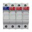 Fuse-holder, LV, 30 A, AC 600 V, 10 x 38 mm, 3P+N, UL, IEC, DIN rail mount thumbnail 30