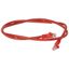 Patch cord RJ45 category 6 U/UTP unscreened LSZH red 3 meters thumbnail 2