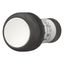 Pushbutton, Flat, maintained, 1 N/O, Screw connection, White, Blank, Bezel: black thumbnail 2