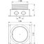 UDL2-80 70 Underfloor outlet box for SH and SHF80 115x135x70 thumbnail 2