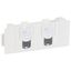 Double RJ45 socket Mosaic category 5e FTP soluclip accessory 3 modules white thumbnail 2