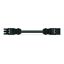 pre-assembled interconnecting cable Eca Socket/plug black thumbnail 2