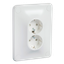 Robust - double socket outlet - 2P + E - flush - screwless - 16A - 250V - white thumbnail 5