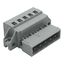 1-conductor male connector CAGE CLAMP® 2.5 mm² gray thumbnail 1