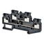 Multi-tier feed-through DIN rail terminal block with push-in plus conn thumbnail 3