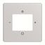 8252-83-101-500 Cover plate with legend Radio 0 gang aluminium silver - 63x63 thumbnail 1