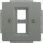 2561-02-803 CoverPlates (partly incl. Insert) Busch-axcent®, solo® grey metallic thumbnail 1