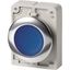 Illuminated pushbutton actuator, RMQ-Titan, Flat, momentary, Blue, Blank, Metal bezel thumbnail 8