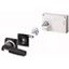 Door coupling rotary handle, 2 x lockable, black/gray thumbnail 2