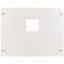 Mounting plate + front plate for HxW=500x400mm, NZM3, vertical, white thumbnail 2