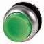 Illuminated pushbutton actuator, RMQ-Titan, Extended, momentary, green, Blank, Bezel: titanium thumbnail 1