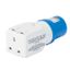 SYSTEM ADAPTOR - FROM INDUSTRIAL TO DOMESTIC IP44 - SOCKET-OUTLET 2P+E 16A 230V ac 50/60HZ - 1 PLUG 2P+E 13A BRITISH STD. thumbnail 2
