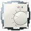 UP room controller, RAL9010 glossy 55x55, 5-30C, AC 230V, 16 A relay output 1 NO contact, PWM / 2 point control, switch, TA, LED displays thumbnail 2