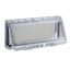 Plastic window with hinged transparent cover, L78xW235xD25mm. thumbnail 1