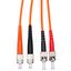 FO Patchcord Duplex ST/FC,62,5/125æm OM1, LS0H, orange, 2m thumbnail 1