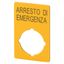 Label, emergency stop, HxW=50x33mm, yellow, arresto di emergenza thumbnail 3