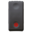 PUSH-BUTTON 1P 250V ac - NO 10A - AUXILIARES CONTACT NC - STOP - SYMBOL RED - 1 MODULE - SYSTEM BLACK thumbnail 1