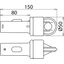 End fitting with plug-in coupling and aluminium eye thumbnail 2