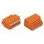 1-conductor female connector push-button Push-in CAGE CLAMP® orange thumbnail 3