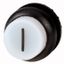 Illuminated pushbutton actuator, RMQ-Titan, Extended, maintained, White, inscribed 1, Bezel: black thumbnail 1