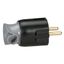 2P+E plug - 16 A - Fr/German std - cable orientation - black/grey - gencod label thumbnail 2