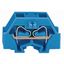 4-conductor terminal block without push-buttons with fixing flange blu thumbnail 1