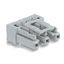 Socket for PCBs angled 3-pole gray thumbnail 1