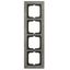 1724-298 Cover Frame Busch-axcent® concrete grey thumbnail 1