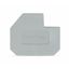 End plate for 400 V, cut-out dimensions L1 1.5 mm thick gray thumbnail 1