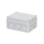 JUNCTION BOX WITH PLAIN SCREWED LID - IP55 - INTERNAL DIMENSIONS 120X80X50 - WALLS WITH CABLE GLANDS - GREY RAL 7035 thumbnail 2